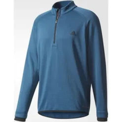 Adidas Golf Adidas ClimaHeat Gridded 1/4 Zip - Petrol Night