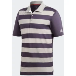 Adidas Golf Adidas Ultimate 365 Rugby Polo Shirt - Trace Purple/Trace Purple/Grey Heathered