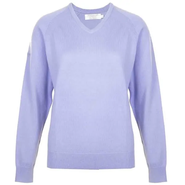 ProQuip AMY Ladies Merino V Neck Sweater - Lilac 1 ProQuip AMY Ladies Merino V Neck Sweater - Lilac
