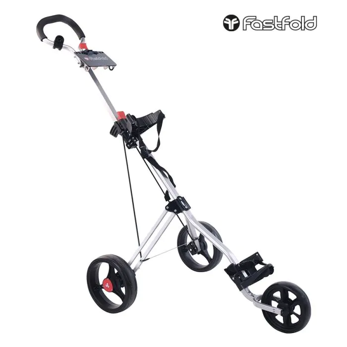 Fastfold Force 3 Wheeled Golf Trolley - Silver 1 Fastfold Force 3 Wheeled Golf Trolley - Silver