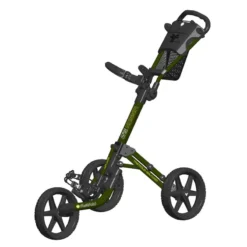 FastFold Mission 5.0 3 Wheel Golf Trolley - Green/Black