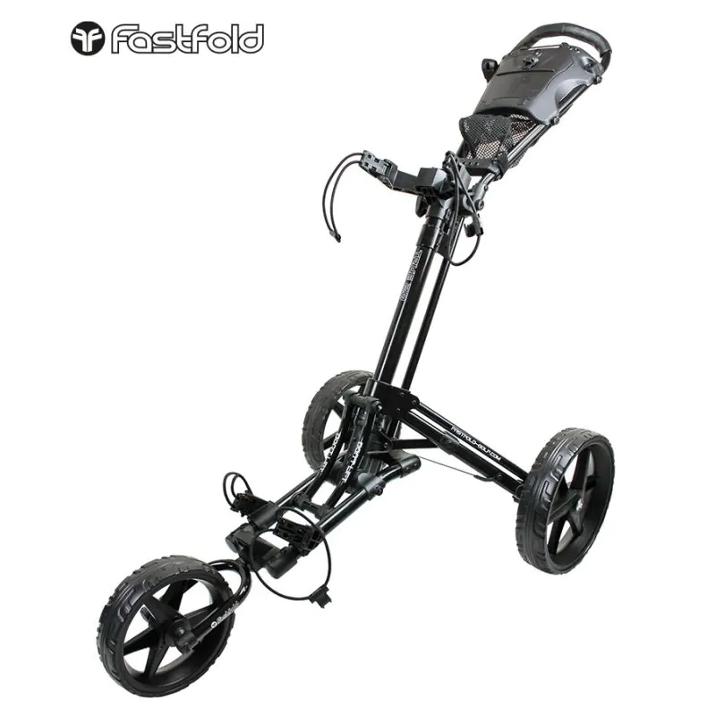 FastFold Trike 2.0 Golf Push Trolley - Black 1 FastFold Trike 2.0 Golf Push Trolley - Black