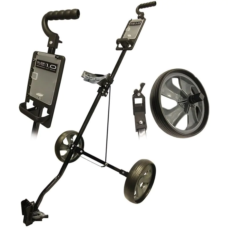 Glide-Tek 1.0 Golf Trolley - Black/Gunmetal 1 Glide-Tek 1.0 Golf Trolley - Black/Gunmetal