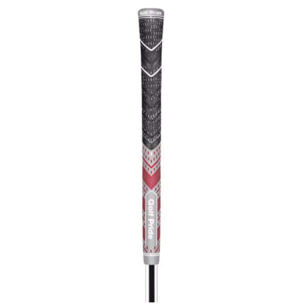 Golf Pride MultiCompound Plus4 Midsize Grip - Grey/Red 1 Golf Pride MultiCompound Plus4 Midsize Grip - Grey/Red