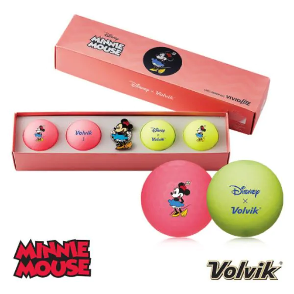 Volvik Vivid Lite Disney Minnie Mouse Golf Balls Pack 1 Volvik Vivid Lite Disney Minnie Mouse Golf Balls Pack