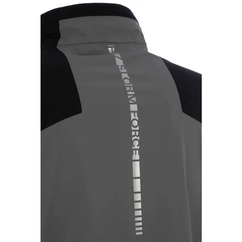 ProQuip StormForce PX7 Waterproof Rain Jacket - Black/Pewter 4 ProQuip StormForce PX7 Waterproof Rain Jacket - Black/Pewter - Image 4