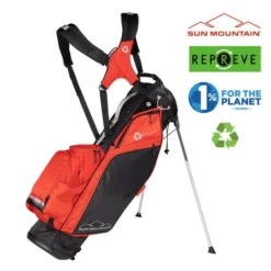 Sun Mountain 2023 Eco-Lite 14 Way Stand Bag - Black/Ember/Cadet