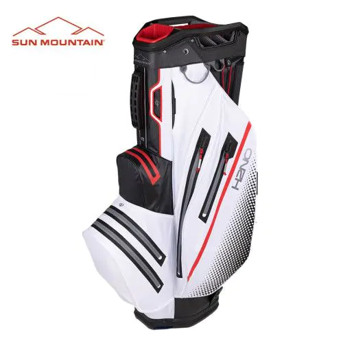 Sun Mountain 2023 H2NO Lite Cart Bag - Black/White/Red 1 Sun Mountain 2023 H2NO Lite Cart Bag - Black/White/Red
