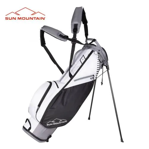 Sun Mountain 2023 Two5+ Stand Bag - Nickel/White/Black 1 Sun Mountain 2023 Two5+ Stand Bag - Nickel/White/Black