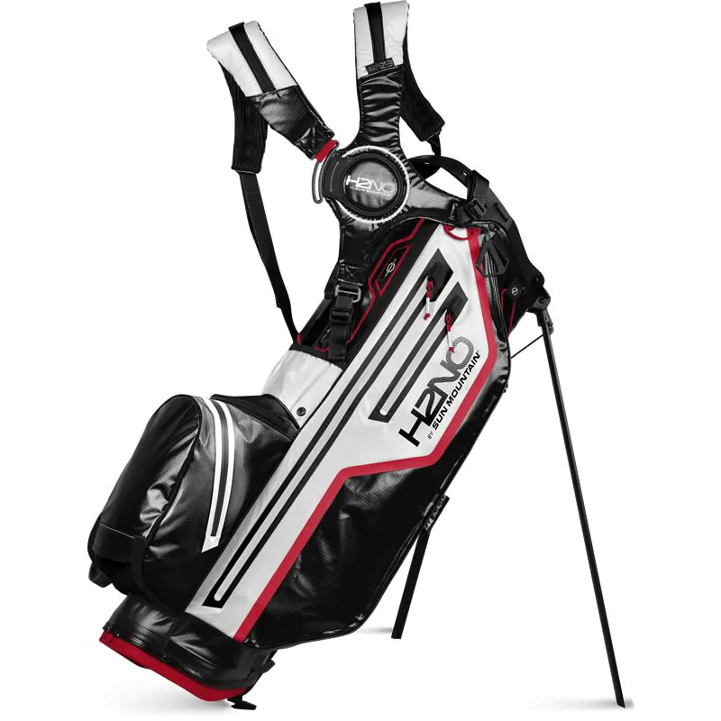 Sun Mountain 2022 H2NO Lite Stand Bag - Black/White/Red 1 Sun Mountain 2022 H2NO Lite Stand Bag - Black/White/Red