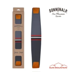 Sun Mountain 2023 Mid Stripe Strap - Black/Gunmetal/Red