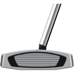 Taylormade Spider GT Silver Centre Shafted Putter -Pro Golf Shop spider gt centre shaft silver black putter face view