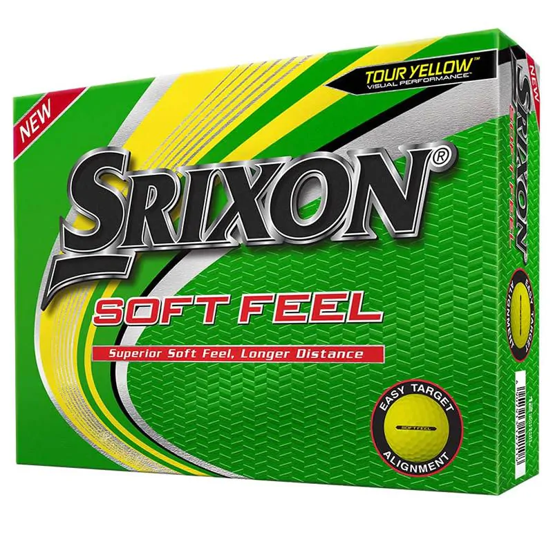 Srixon Soft Feel Golf Balls - Yellow/Dozen 1 Srixon Soft Feel Golf Balls - Yellow/Dozen