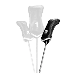 Sun Mountain Leather Chevron Headcover 3 - Black/White