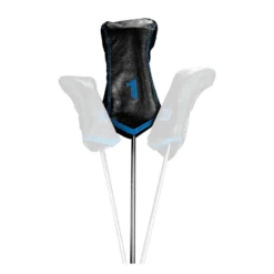 Sun Mountain Leather Chevron Driver Headcover - Black/Cobalt