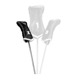 Sun Mountain Leather Chevron Headcover X - Black/White