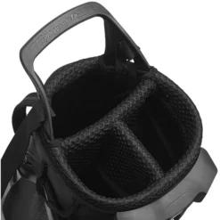 Taylormade Quiver Pencil Stand Bag - Black -Pro Golf Shop taylormade quiver bag top view n77708 aslangolf