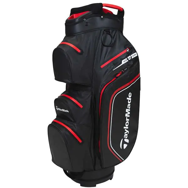 Taylormade Storm Dry Waterproof Cart Bag - Black/Red