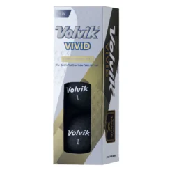 Volvik Vivid Golf Balls - Black (3 Ball Pack)