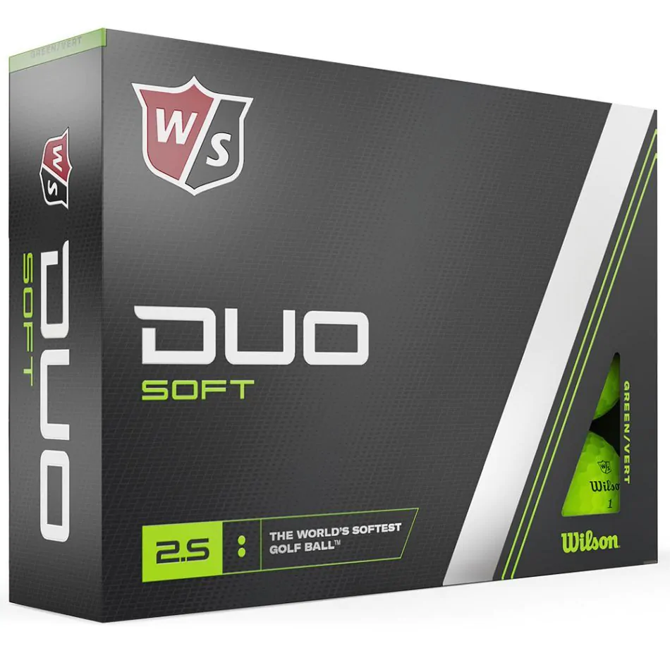 Wilson Staff Duo Soft Green Golf Balls - Dozen 1 Wilson Staff Duo Soft Green Golf Balls - Dozen