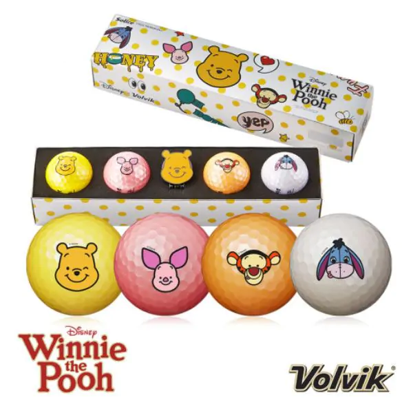 Volvik Vivid Solice Disney Winnie The Pooh Golf Balls Pack 1 Volvik Vivid Solice Disney Winnie The Pooh Golf Balls Pack